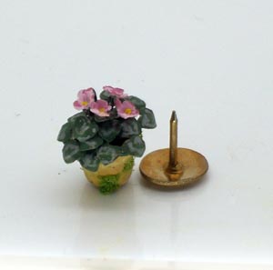 24th Scale Pink African Violet
